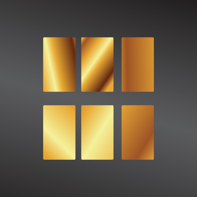 gradient color palette with vector elements