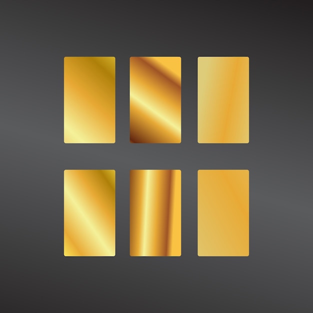 gradient color palette with vector elements