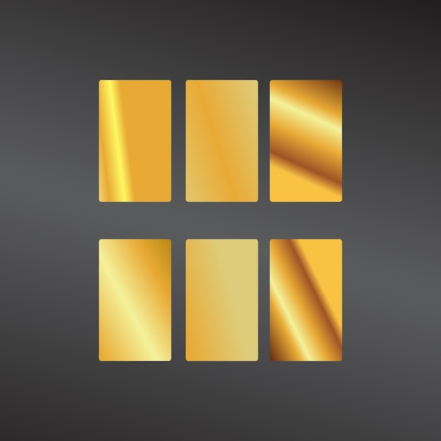 gradient color palette with vector elements