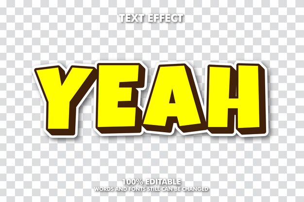 Gradient editable text effect editable transparent background