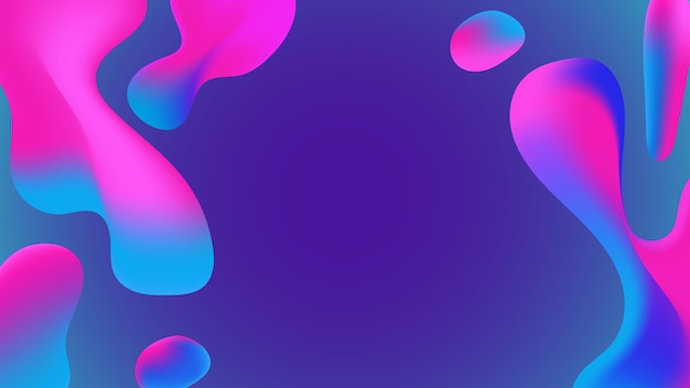 gradient fluid liquid shapes background