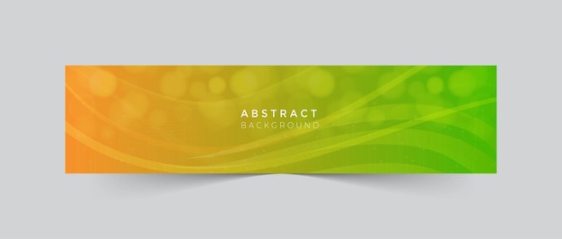 Gradient Linkedin banner futuristic background with bokeh template 26