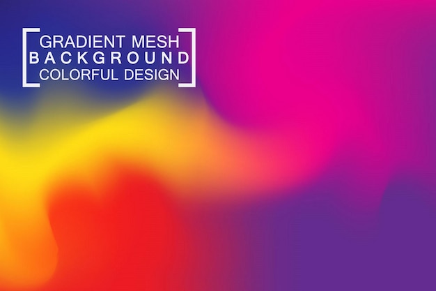 gradient mesh colorful background wallpaper vector