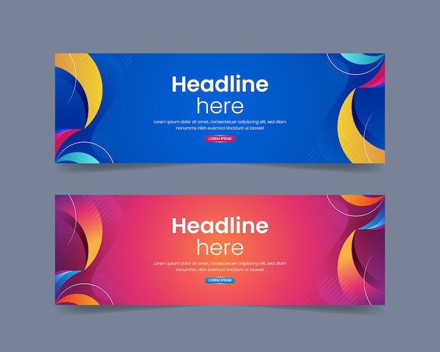 gradient minimalist background for banner template