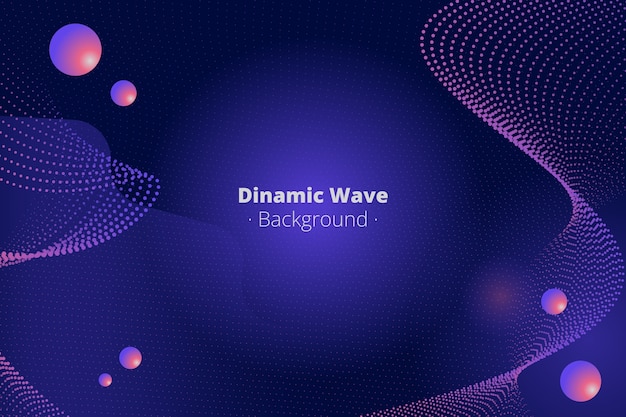 gradient particle wave background