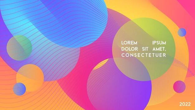 Gradient trends full color background pop art