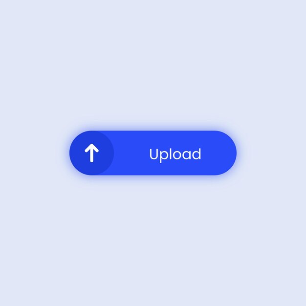 Gradient Upload UI Button Clean Web Interface Element