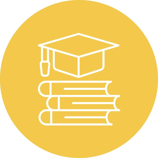 Graduation icon vector image Can be used for Online Education