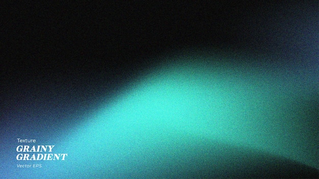 Grainy Light Gradient Vector Background in Turquoise and Black