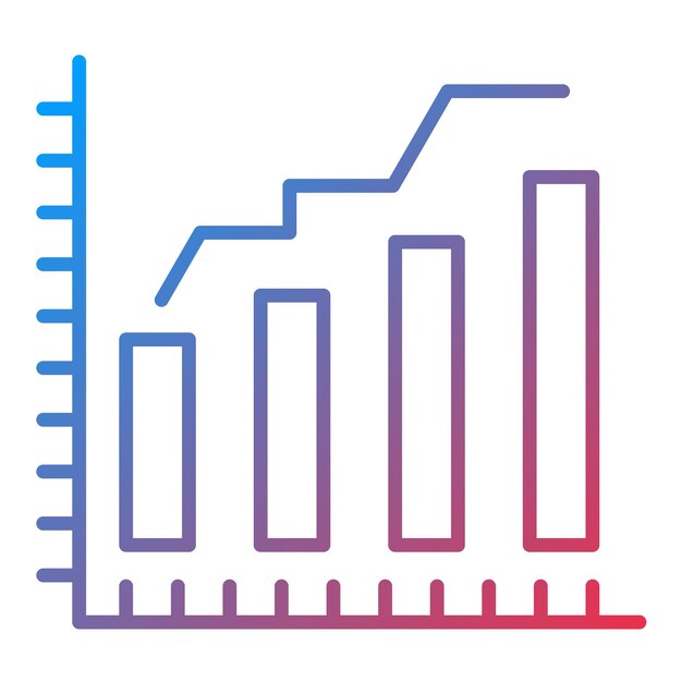 graph icon vector image can be used for web marketing