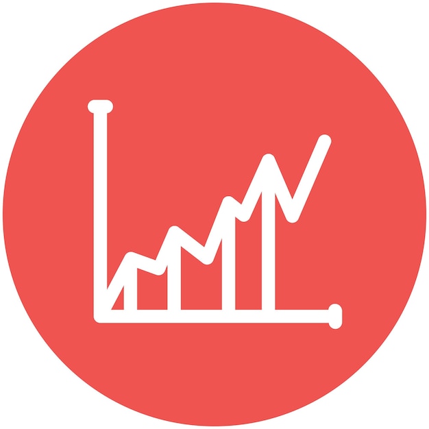 Graph vector icon illustration of Web Marketing iconset
