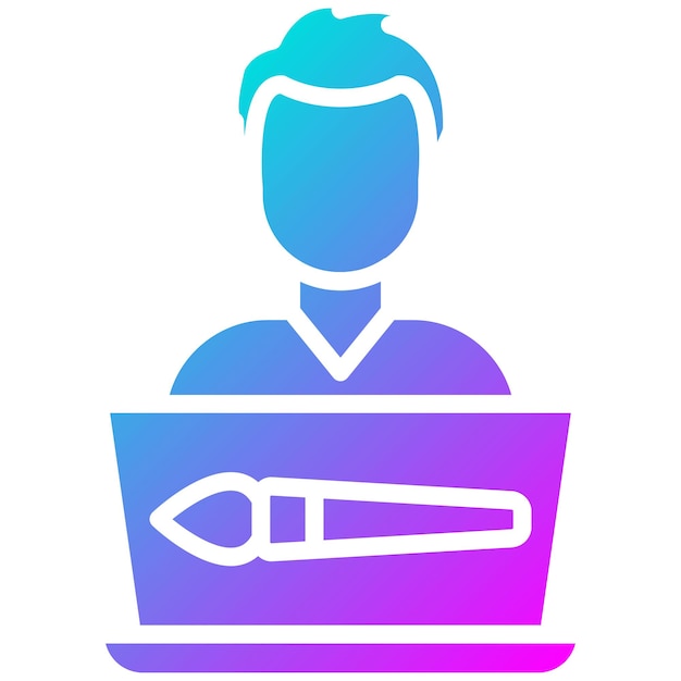 Graphic Designer Vector Illustration Style