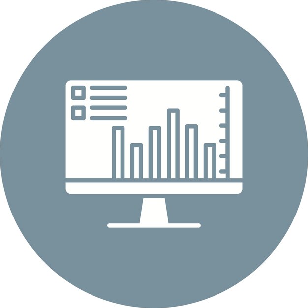 Graphical Representation vector icon Can be used for Infographics iconset