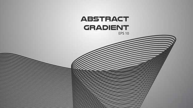 gray abstract background with curve line for backdrop or presentation