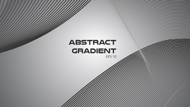 Gray abstract background with curve line for backdrop or presentation