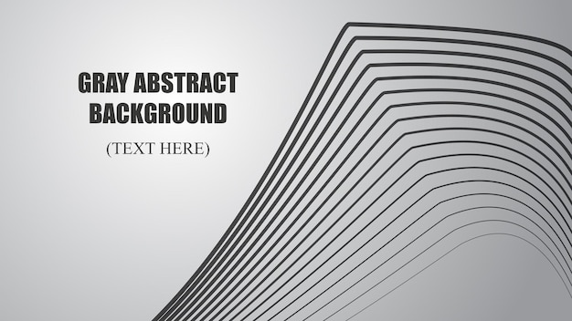 gray abstract background with curve line vector image illustration for backdrop or wallpaper