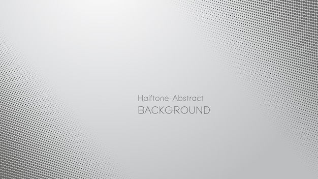 gray gradient with halftone abstract background vector image