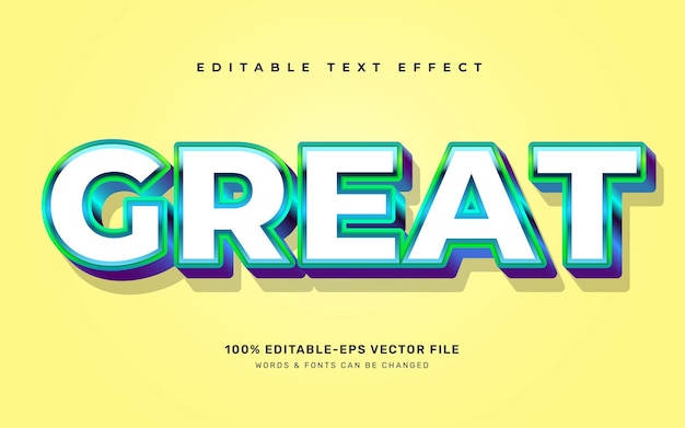 Great editable text effect template