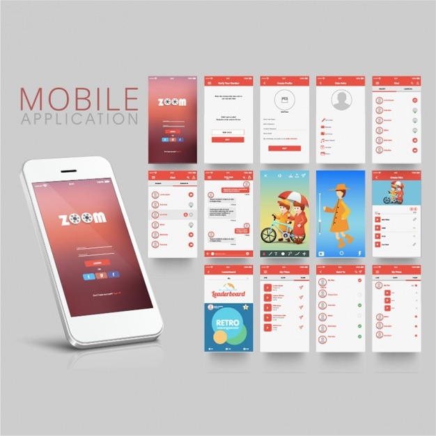 Great mobile app with orange details