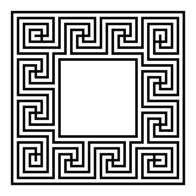 greek key border frame typical egyptian assyrian and greek motives arabic geometric texture