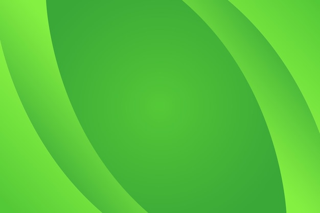Green Abstract Curves