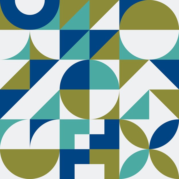 Green and blue colorful seamless geometric retro vector illustration