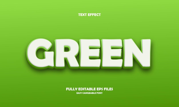 green text effect