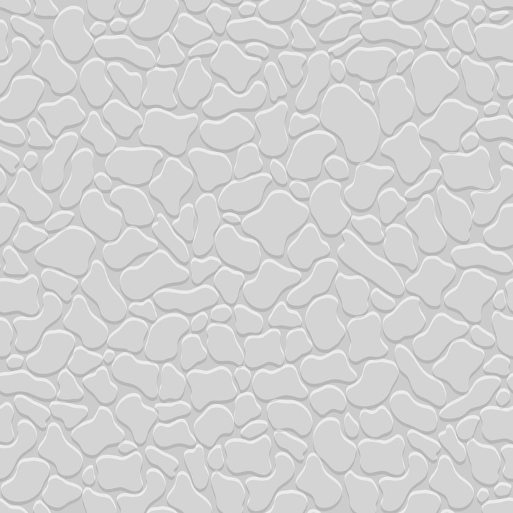 Vektor grey 3d seamless pattern with stylized stones