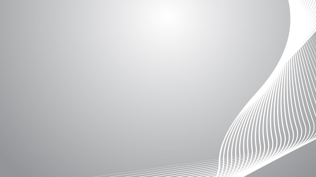 Grey gradient with curve line abstract background vector image for backdrop or presentation
