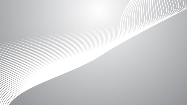 Grey gradient with curve line abstract background vector image for backdrop or presentation