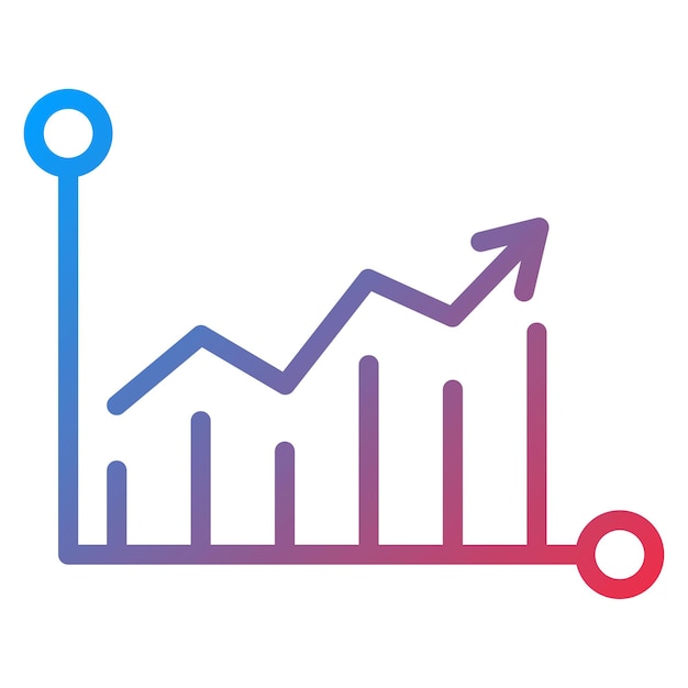 Growth Graph icon vector image Can be used for Achievements