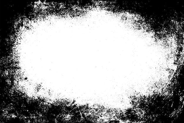 Grunge border vector texture background Abstract frame overlay Dirty and damaged backdrop