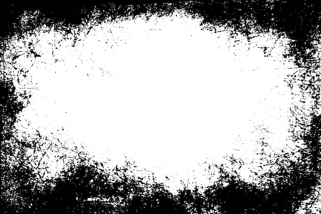Grunge border vector texture background Abstract frame overlay Dirty and damaged backdrop