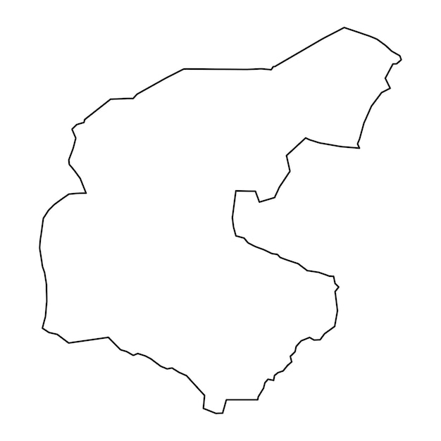 Guera Region map administrative division of Chad Vector illustration