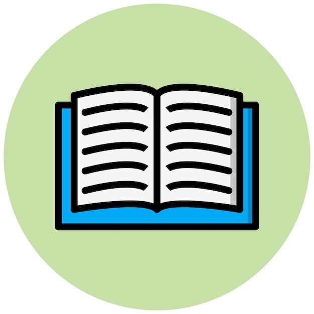 Guide Book Vector Icon Design Illustration