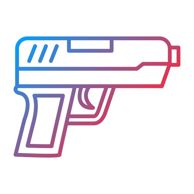 Gun icon vector image Can be used for Crime and Law