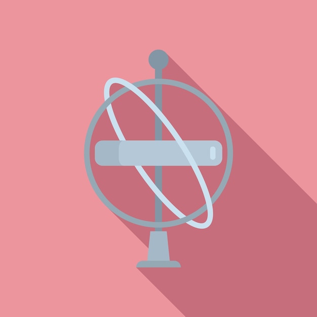 gyroscope icon flat vector gyroscope sensor gyro momentum