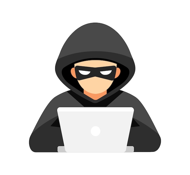 Hacker with a phishing trap targeting personal login information Cybersecurity Threat and Identity