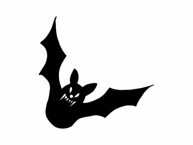 Vektor halloween bat silhouette illustration