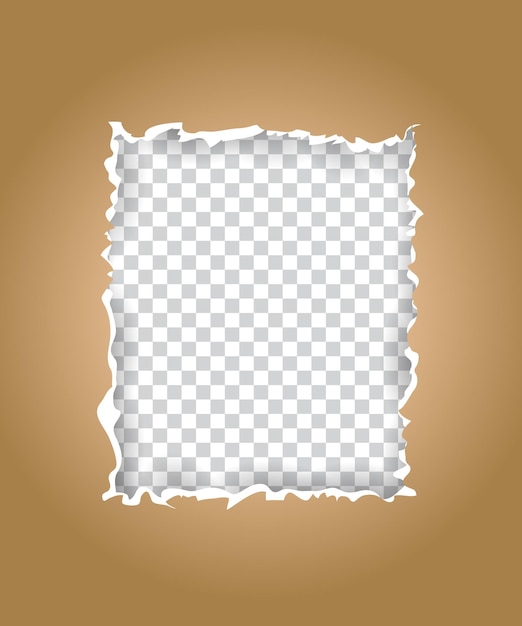 hamster fur color torn paper design on transparent background torn paper craft design