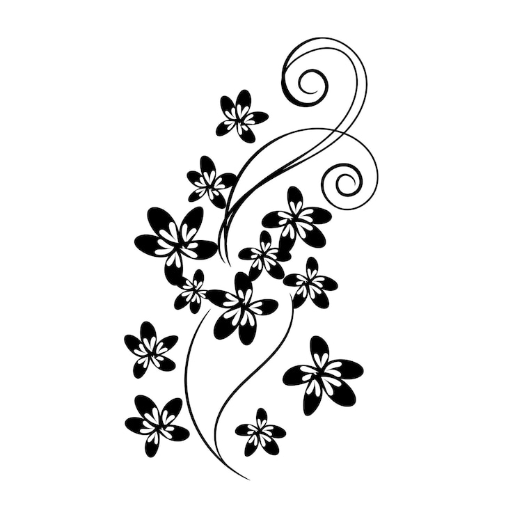 Vektor hand drawn floral ornament collection