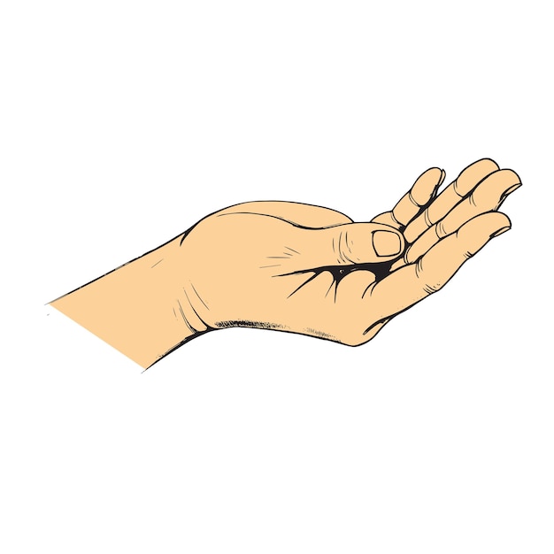 Hand finger gesture