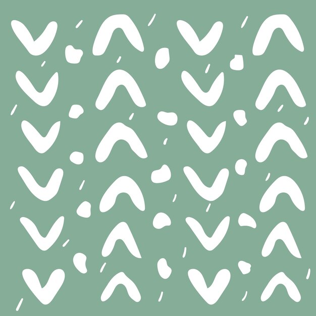 Handdrawn minimalistic abstract pattern Modern trendy Scandinavian design