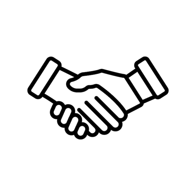 handshake icon design vector template