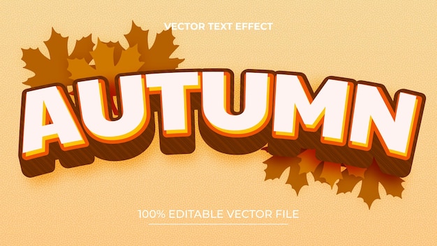 Happy Autumn editable text effect template
