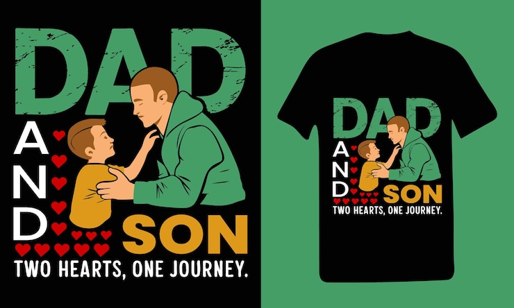 Vektor happy fathers day typography vector illustration graphic design for black and white color tshirt