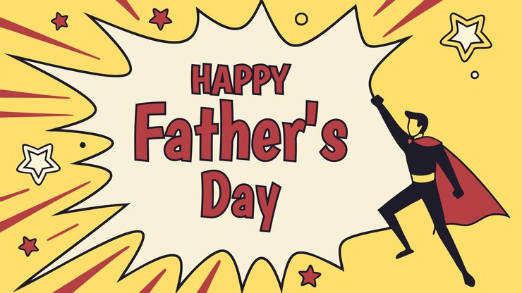 Happy Fathers Day Vector Banner Illustration Design