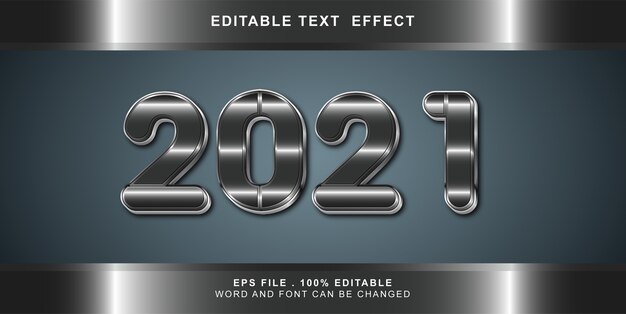 happy new year text effect editable
