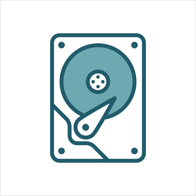 hard disk icon vector design template simple and clean