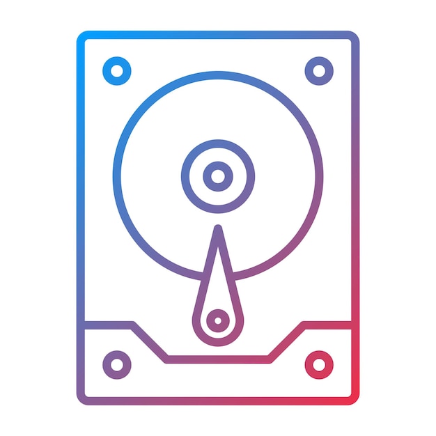 Hard Drive icon vector image Can be used for Computer and Hardware
